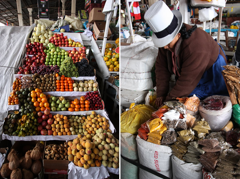 peruvian produce and lady